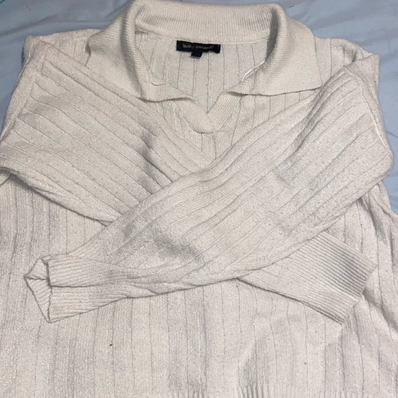 white-ish cream colored sweater from “Kathy Ireland” - Picture 1 of 3